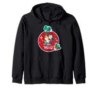 Peanuts Xmas Snoopy Charlie Sally Mangiare Bere Buon Amici Felpa con Cappuccio