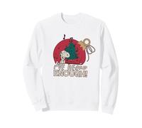 Peanuts Xmas Snoopy Grumpy Enough Music Festa di Natale Ahahah Felpa