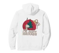 Peanuts Xmas Snoopy Grumpy Enough Music Festa di Natale Ahahah Felpa con Cappuccio