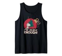 Peanuts Xmas Snoopy Grumpy Enough Music Festa di Natale LOL Canotta