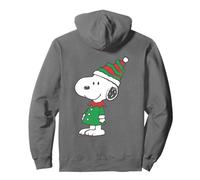 Peanuts Xmas Snoopy Merry Beagle Elf Costume Babbo Natale Classico Felpa con Cappuccio