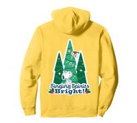 Peanuts Xmas Snoopy Woodstock - Spiriti cantanti con luci Brillanti Felpa con Cappuccio