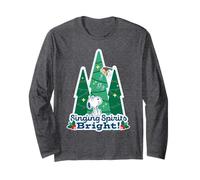 Peanuts Xmas Snoopy Woodstock - Spiriti cantanti con luci Brillanti Maglia a Manica