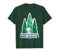 Peanuts Xmas Snoopy Woodstock - Spiriti cantanti con luci Brillanti Maglietta