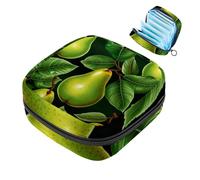 Pear-724 - Borsa per lo smaltimento dei tovaglioli igienici, con cerniera di grande capacità, per donne e ragazze, per il ciclo mestruale