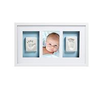 Pearhead 11513 Cornice da Parete Deluxe Babyprints per Impronte di Manine e Piedini, Bianco