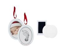Pearhead " Baby's 1st Natale " 2-Sided Babyprint & Foto Cornice Ornamento Fai da