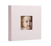 Pearhead Album fotografico, idea regalo per neonato, battesimo o battesimo, 50 pagine, grigio con pois bianchi