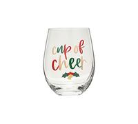 Pearhead Bicchiere da vino senza tempi, regalo di Natale per la mamma, decorazione di Natale