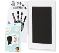 Pearhead Clean-Touch - Tampone di inchiostro per bambini, senza disordine, con schede di stampa, sicuro per la pelle, perfetto per il fai da te di impronte di mani e piedi per la famiglia, colore