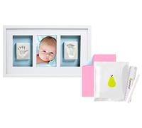 Pearhead P63000 Cornice da Parete per Foto e Impronte Bimbo, Bianca