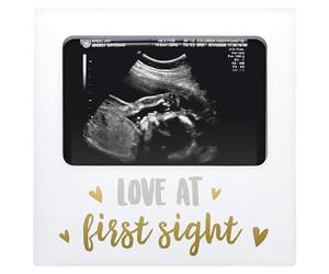Pearhead tiny ideas Cornice portafoto a ultrasuoni con sonogramma Love at First Sight, per neonata o bambino
