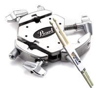 Pearl ADP-30 - Set di 3 adattatori con clip multipla + 1 paio di bacchette Keepdrum