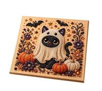 Pearl Art Kit - 3D DIY Halloween Bead Mosaic, Spooky Wall Decor Crafts