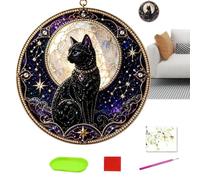 Pearl Art Kits for Adults 30cm Halloween Celestial al bBlack Cat Suncatcher