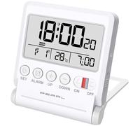 Pearl Compatta Sveglia Radio da Viaggio, Termometro, visualizzazione della Data e del Giorno