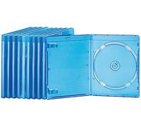 PEARL Custodie supporti vergini per PC - Raggio blu Casi: Blu-ray Slim-Soft-Sleeves blu-trasparente in confezione da 10 per 1 disco ciascuno (Vuoto Custodie Blu-ray, DVD Spazi vuoti)
