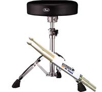 Pearl D-930 - Sgabello per batteria + 1 paio di bacchette Keepdrum