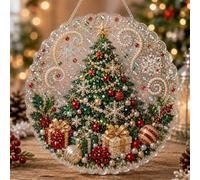 Pearl Diamond Art Kit 3D Beads Suncatcher Window Wall Decor (#C 8in)