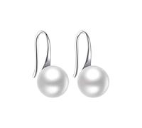 Pearl Earrings Korean Version Light Geometric Shape - Set di 3 orecchini a cerchio in argento 925, Taglia unica, Metallo, Nessuna pietra preziosa