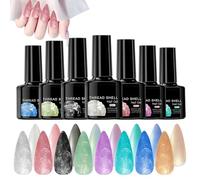 Pearl Gel smalto, Pearl Nail Polish Gel | 8 pezzi smalto professionale lucido 7,5 ml | per manicure multicolore per gli appassionati di principianti