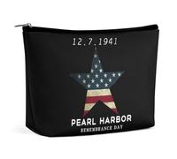 Pearl Harbor Remembrance Day Borsa per cosmetici Borsa da viaggio portatile per il trucco Borsa da toeletta di grande capacità Borse portaoggetti per donne-3