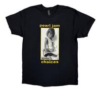 PEARL JAM - CHOICES BLACK T-Shirt, Front & Back Print Small