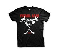 Call Of Duty T-shirt Pearl Jam 'Stickman' Nero 100% cotone Taglia L Nuovo e ufficiale