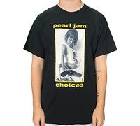 Pearl Jam T Shirt Choices Band Logo Nuovo Ufficiale Unisex Nero