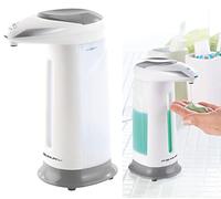 Pearl Lotion & Soap Dispensers - sensore Erogatore di Sapone: Automatico Dispenser per Sapone, Sensore di Movimento, 400 ml (Dosatore disinfettante, Erogatore con Batteria)