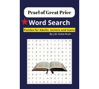 Pearl of Great Price Word Search Puzzle Book: Word Searches with Easy-to-Read Print about Pearl of Great Price, Scriptures, Gospel and More |6 x 9 ... Holiday, Youth Camping and Free Times