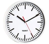 Pearl Orologio da stazione al quarzo analogico 22,5 cm argento