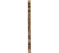 Pearl PBRSB-40/694 - Bastone per la pioggia in bambù, lunghezza 101 cm, diametro 6,3 cm, finitura bruciata, design ad acqua ritmica, ciottoli di lava