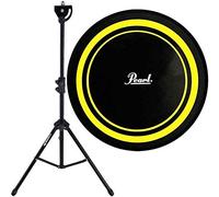 'Pearl PDR - 08P Practice Drum Pad giallo/nero Übungspad 8 KEEPDRUM DPS treppiede übungspadständer