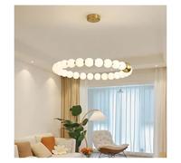 Pearl Ring LED Chandelier Dining Room Living Room Dining Table Kitchen Chandelier Home Acrylic Ball Lamp