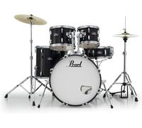 Pearl Roadshow RS525SC/C31 Jet Black Batteria acustica completa con piatti Sa...