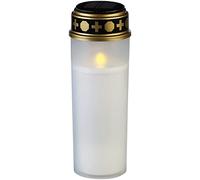 Pearl Solare a Gancio: Solar-LED-Cimitero-Luce, Grande, Luce Continua, Candlelight-LED (di sepoltura a Impermeabile, Solare per Tomba con Lanterna, Candela)