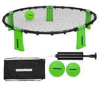 PEARL sports Set da gioco Roundnet da esterno con rete e 3 palline, diametro 92 cm