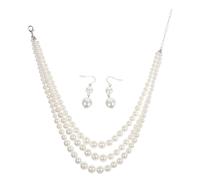 Pearl Statement Necklace，Faux Necklace，Statement Choker Collane Da Donna