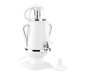 PEARL Teiere con infusore - samovar: Samovar per tè, con teiera in vetro, 2.300 Watt, 3,5 e 0,5 litri (teiera con funzione di mantenimento caldo, elettrico, fuori)