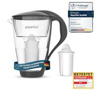 PearlCo, caraffa filtrante per l'acqua, cartuccia per filtro inclusa (compatibile con Brita® Classic) - anthracite