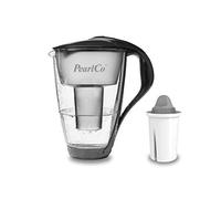 PearlCo - Filtro per Acqua in Vetro (Antracite) con 1 Cartuccia filtrante Protect+ Classic - Adatto per Brita Classic