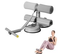 PEARLUTO Ab Training Auxiliary Device, Double Suction Cups, Adjustable Sit Up Exercise Equipment for Home (grey)