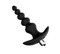 PearlVibe Plug Anale Vibrante in Silicone Medicale con Design a Sfere Progressive - Stimolatore Perineale Unisex, Motore Potente, Impermeabile, Morbido e Sicuro, Lunghezza 15 cm