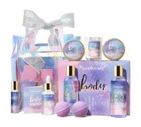 PEARLWORLD Set regalo Spa per donne, set regalo per donne, lozione per il corpo e lozione da bagno per adolescenti, confezione da 12