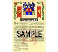 Pearson Armorial Nome Storia - Cappotto Di Braccia - Famiglia Crest Regalo