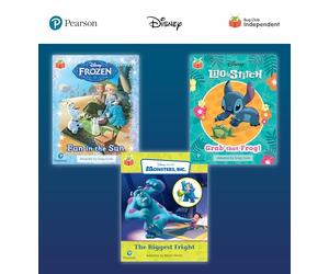 Pearson Bug Club Disney Reception Pack B, including decodable phonics readers for phases 2 and 3; Frozen: Fun in the Sun, Lilo and Stitch: Grab that Frog!, Monsters, Inc: The Biggest Fright