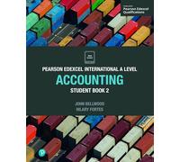 Pearson Edexcel International A Level Accounting Student Book