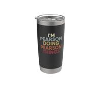 Pearson Name Pearson Personalized Name First Given Bicchiere termico in acciaio inox doppia parete