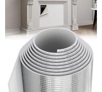 Pearwow Copertura per camino, misura regolabile fino a 99 x 140 cm, con strato in lamina di alluminio, tiene fuori gli spifferi e impedisce la perdita di calore, copertura paraspifferi per telaio del